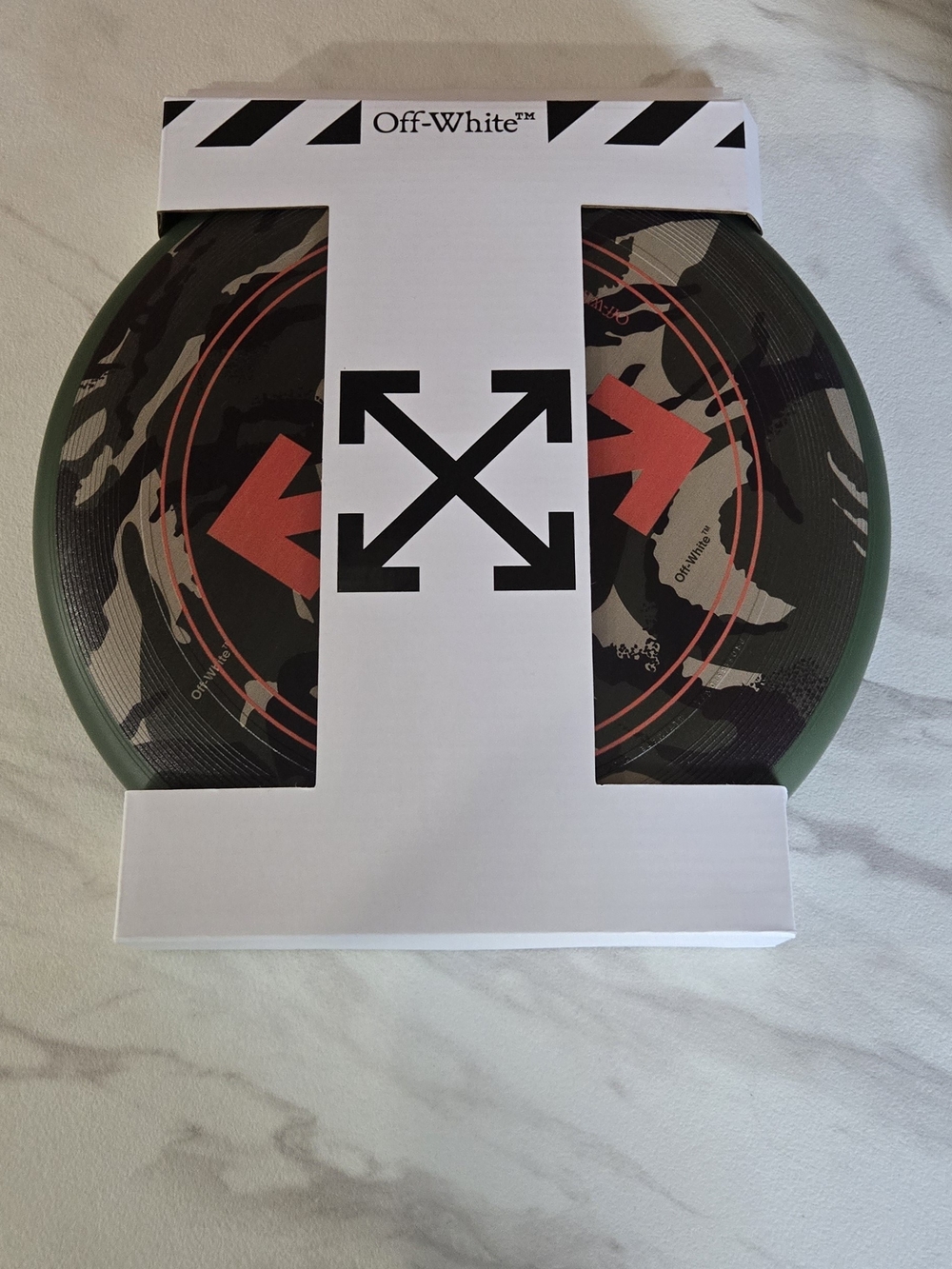 Off-White™ Camo Graphic Disc with Red Arrow Logo